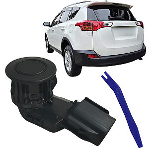 01 Folga Sensor Traseiro Estacionamento Rav4 2013 2014 2015 Preto