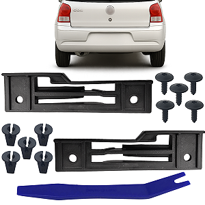Par Suporte Guia Garra Parachoque Gol G4 2011 2012 2013 2014