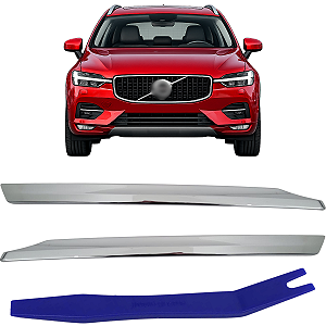 Friso Cromado Parachoque Dianteiro Xc60 2021/2025