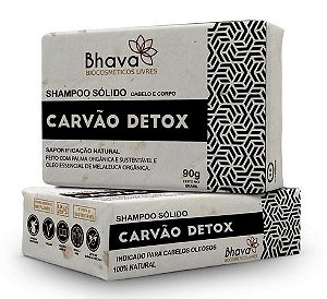 Shampoo Sólido Detox Bhava 90g LIXO ZERO