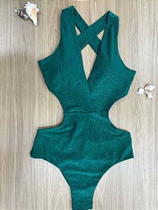 MAIÔ ENGANA MAMÃE NA COR VERDE FIO DUPLO COM ALÇA FIXA TRANÇADO - 615