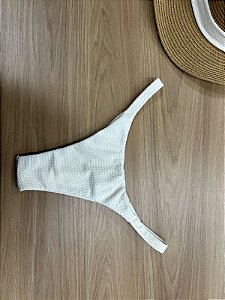 CALCINHA BIQUINI FITA FIO DUPLO NA COR OFF | REF 509A