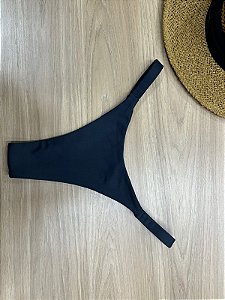 CALCINHA BIQUINI FITA TRADICIONAL SEM COSTURA NA COR PRETA | REF 509I
