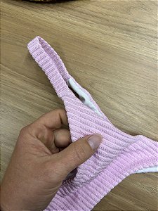 CALCINHA BIQUINI FITA TRADICIONAL SEM COSTURA NA COR ROSA | REF 509IB