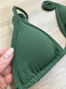 TOP BIQUINI CORTININHA NA COR VERDE | REF 404