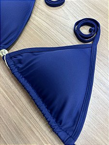 TOP BIQUINI CORTININHA NA COR AZUL MARINHO | REF 404B