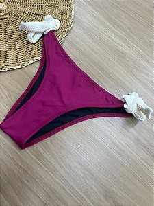 CALCINHA BIQUINI INTEIRA DE AMARRAR BICOLOR | REF 314