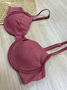 TOP BIQUINI RETRO NA COR MARROM | REF 415E