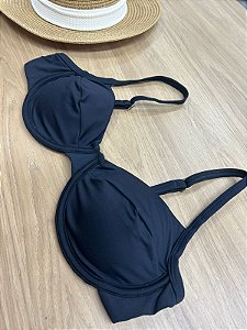 TOP BIQUINI RETRO SEM ACESSÓRIO NA COR PRETA | REF415I