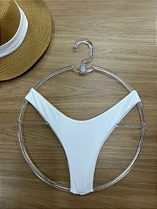 CALCINHA BIQUINI ASA DELTA FIO DUPLO NA BRANCA | REF. 307G