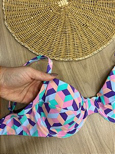 TOP BIQUINI RETRO GEOMETRICO | REF415F