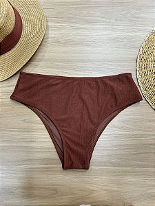 CALCINHA INTEIRA BIQUINI NA COR MARROM | REF. 517M