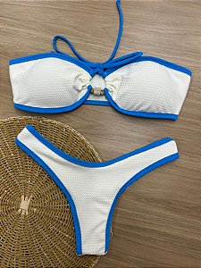 CONJUNTO BIQUINI TOP 3075 + CALCINHA 4155 BICOLOR | REF 3041