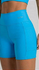 SHORTS COM BOLSO FITNES NA COR AZUL | REF5002A