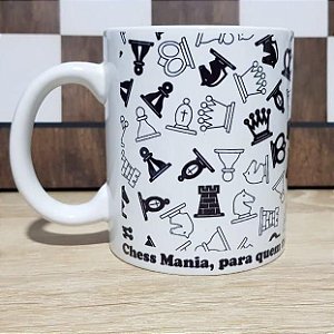 Caneca Chess Player Tabuleiro Peças Jogo Xadrez Xeque-Mate - Presente  Enxadrista