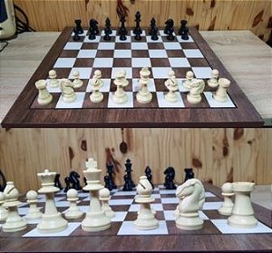 Jogo de Xadrez Escolar Jaehrig com tabuleiro: Peças Rei 7.3cm alto impacto  - A lojinha de xadrez que virou mania nacional!