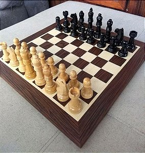 Jogos de mesa de xadrez profissional de 30*30cm com caixa de madeira