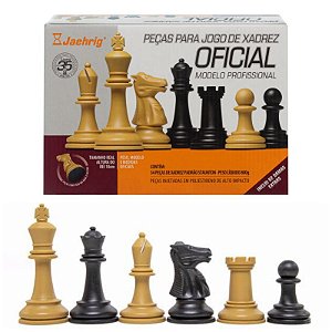 Jogo de Xadrez Peças Rei 8.6cm com tabuleiro flexível 46.5x46.5cm