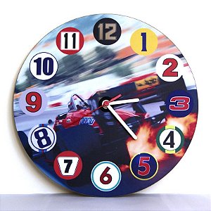 Relógio de Parede Números Lendários da F1 - Ferrari Anos 80