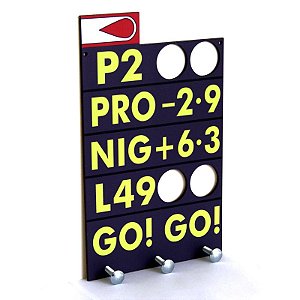 Porta Chaves - Placa de Aviso dos Boxes - Nelson Piquet