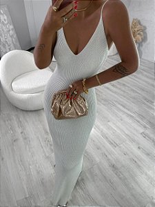 VESTIDO LUREX BRANCO