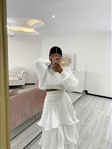 BLUSA RELEVO BRANCO