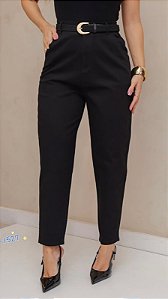 CALÇA SARJA PRETA - CINTO COM DEFEITO