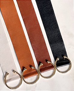 CINTO ARGOLA 100% COURO