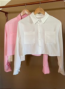 CROPPED CAMISA MARIANA (COM OPÇÕES DE CORES)