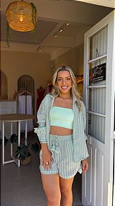 CONJUNTO SHORT + CAMISA (COM OPÇÕES DE CORES)