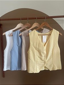 COLETE ALFAIATARIA MAITÊ (COM OPÇOES DE CORES)