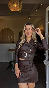 SAIA COURO SINTÉTICO (COM OPÇÕES DE CORES)