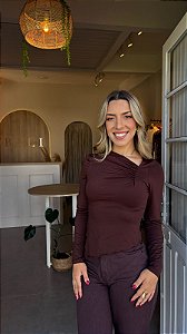 BLUSA MANGA LONGA ASSIMÉTRICA (COM OPÇÕES DE CORES)