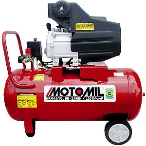 Motocompressor de Ar 8,8 Pés3/min 2,5HP 50 Litros 110/220V - MOTOMIL-37812.7