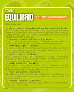 COMBO EQUILIBRIO – – 10 Refeições