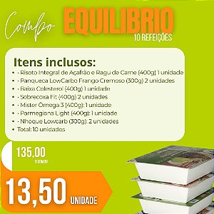 COMBO EQUILIBRIO –  – 10 Refeições