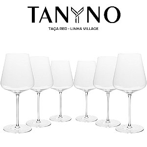 Kit 6 Taças Tanyno Red  - Village 730ml