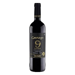 Vinho Tinto Gato Negro 9 Lives Reserva Carmenere