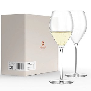 Kit 02 Taças de Cristal Champagne 425ml - Fino