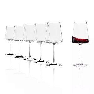 Kit 06 Taças para Vinho Bordeaux 600ml - Power