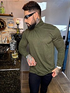 CAMISETA MANGA LONGA CACHARREL VERDE ARMY-TRICÕ
