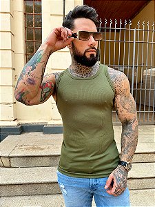 REGATA CANELADA-SLIM-VERDE