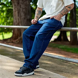 CALÇA JEANS MASCULINA LARGA STREET BALÃO RETRO PREMIUM