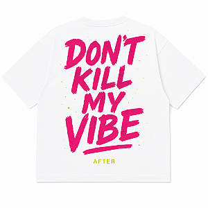 CAMISETA OVERSIZED DONT KILL AFTER RAVE FESTA BRANCA