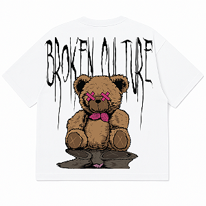 CAMISETA OVERSIZED BRANCA AFTER-BROKEN