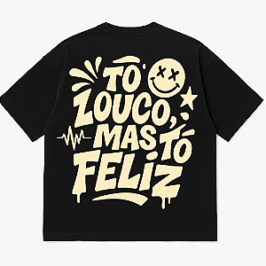 CAMISETA AFTER OVERSIZED PRETA LOUCO