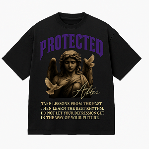 CAMISETA OVERSIZED PRETA PREMIUM AFTER PROTECT