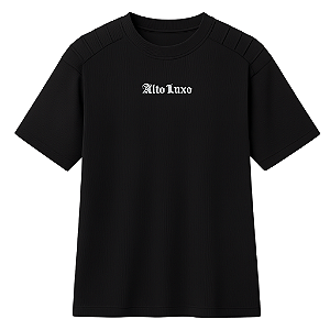 Camiseta Slim Fit Alto Luxo preta