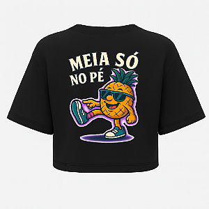 CROPPED OVERSIZED AFTER PRETA MEIA SÓ NO PÉ