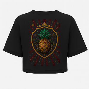 CROPPED OVERSIZED PRETA AFTER SYMBOL